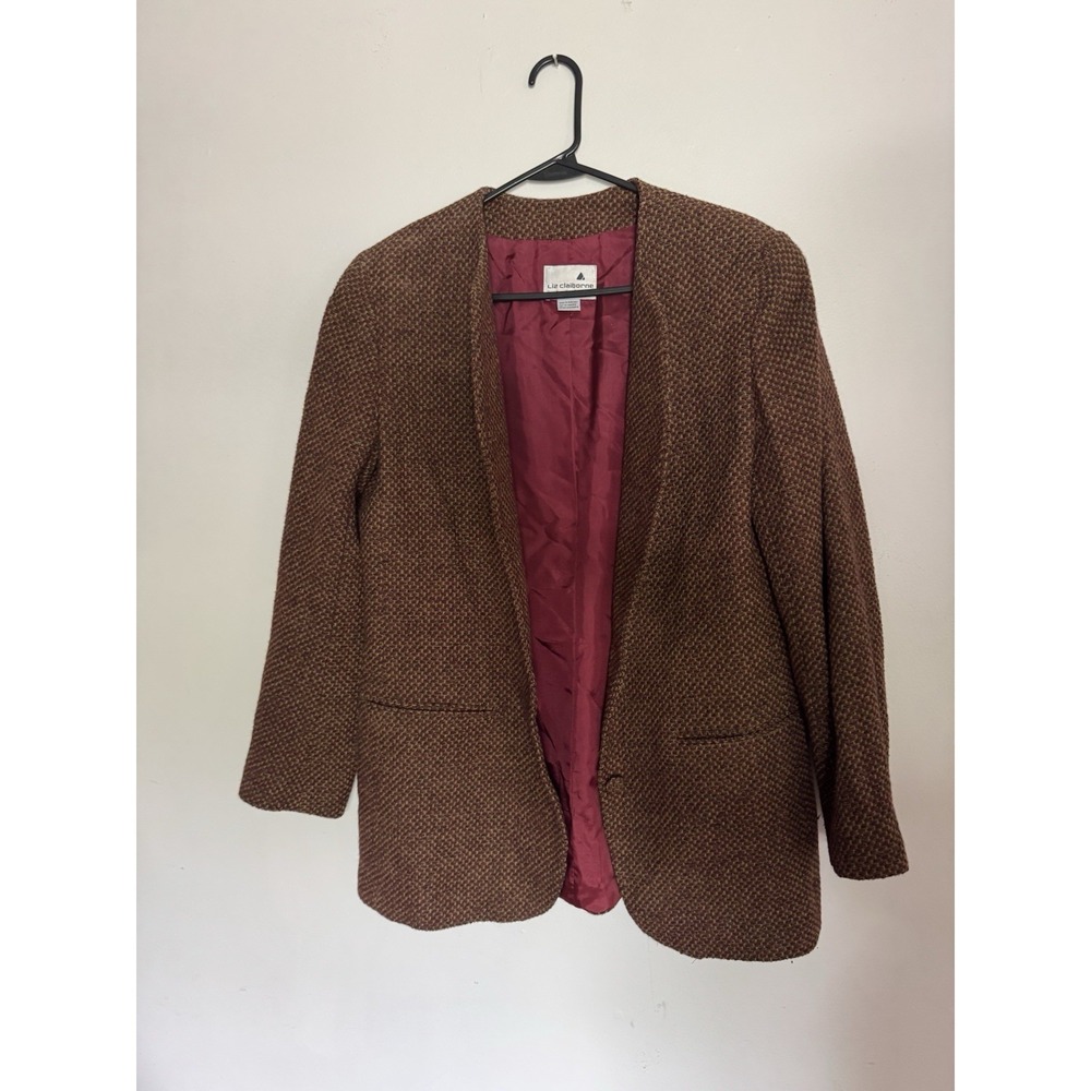 Liz Claiborne Vintage Wool / Alpaca / Mohair Academia Old Money Women's 8 Blazer